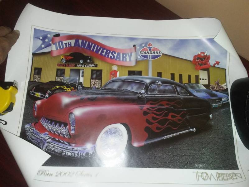 lot 52 image: 1950 lowrider Mercury Devils Lake Numbers and Autographed