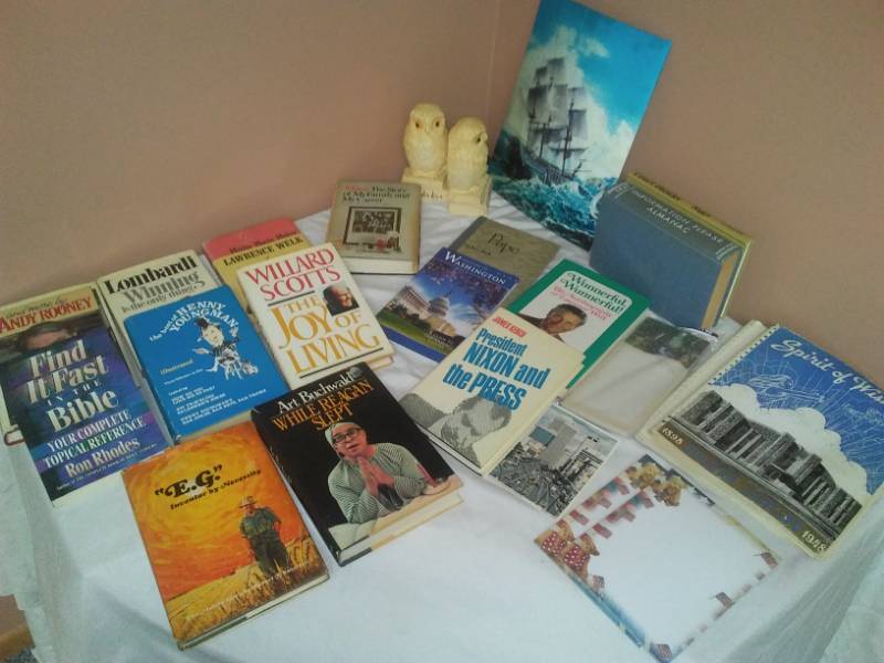 lot 89 image: Books - Green Bay Packers, Nixon, Rooney, Wishek - Lawrence Welk and more.