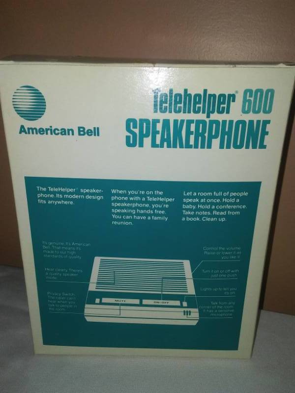lot 114 image: Telehelper 600 speakerphone - vintage American Bell.