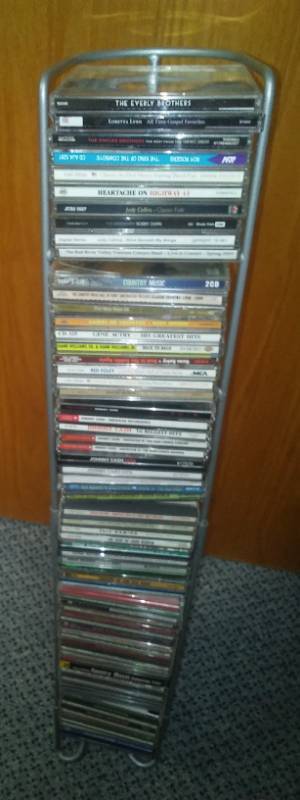 lot 153 image: CD Tower with CDs - approximately 70.