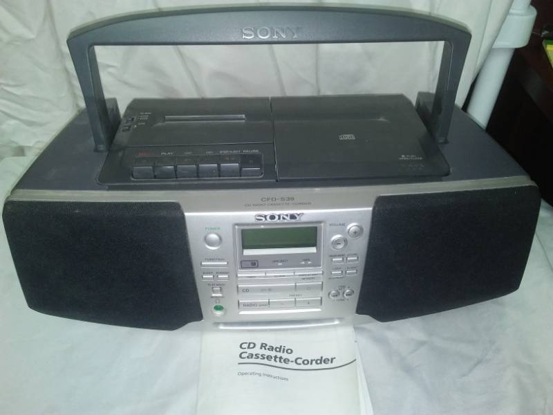 lot 164 image: New Sony CD, radio, cassette stereo Boombox.
