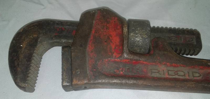 lot 182 image: Ridgid Mark 24in pipe wrench Eltria Ohio.