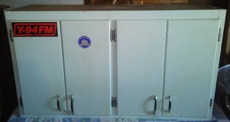 lot 244 image: Wood upper cabinet - excellent