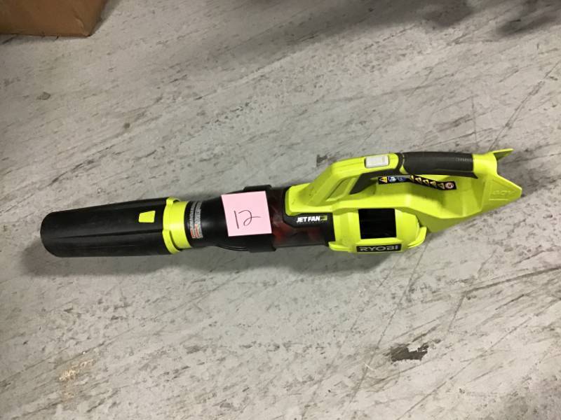 RYOBI 110 MPH 480 CFM Variable-Speed Turbo 40-Volt Lithium-ion Cordless Jet Fan Leaf Blower - Battery and Charger Not Included in good condition