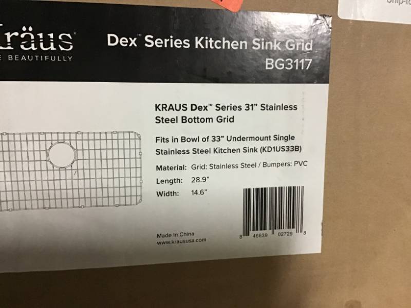 Kraus Dex� Series 31 Sink Grid not used