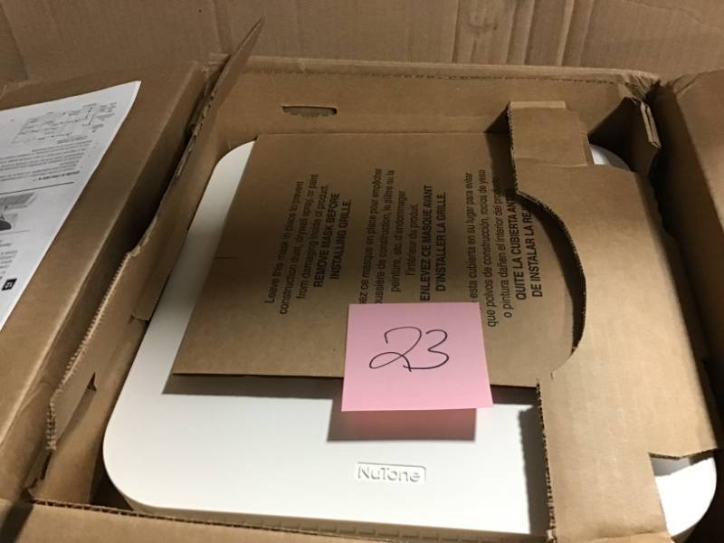 NuTone Roomside Series DC 110 CFM Ceiling Bathroom Exhaust Fan with LED Light, CleanCover and Humidity Sensing, ENERGY STAR in good condition