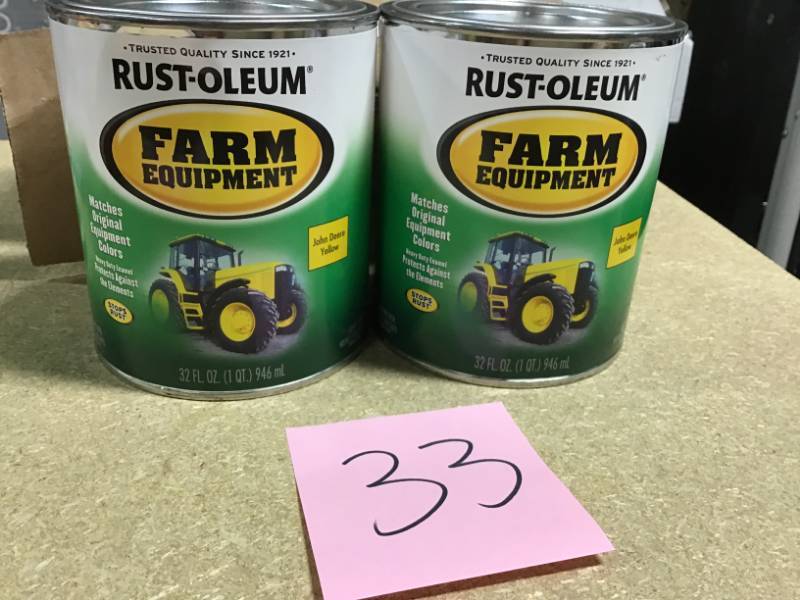 Rust-Oleum Specialty 1 qt. Farm Equipment John Deere Yellow Gloss Enamel Paint in good condition