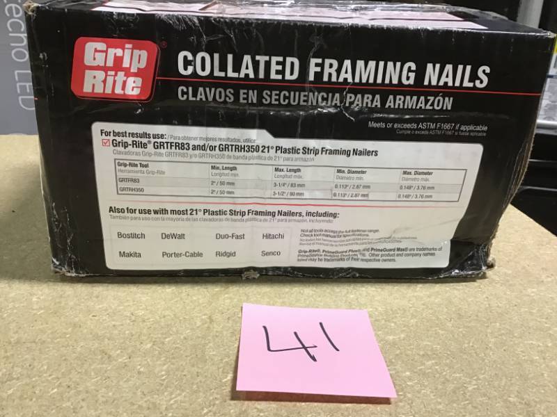 Grip-Rite Nailer GRTFR 83, 21 Framing Nailer 21 Degree in good condition