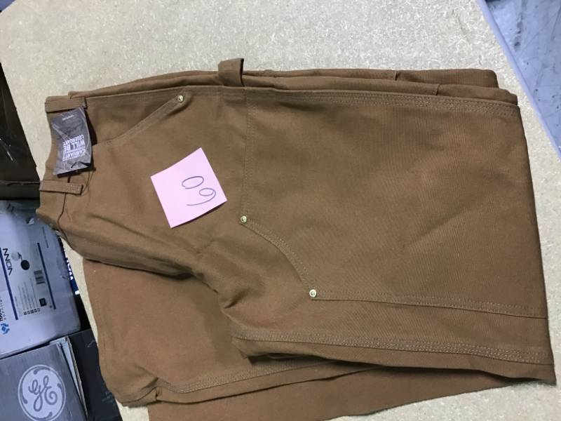 Carhartt Mens 31x32 Carhartt Brown Cotton Straight Leg Non-Denim Bottoms in good condition