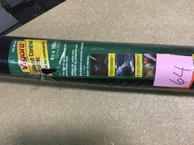 Vigoro 4 ft. x 100 ft. Polypropylene Landscape Fabric in good condition