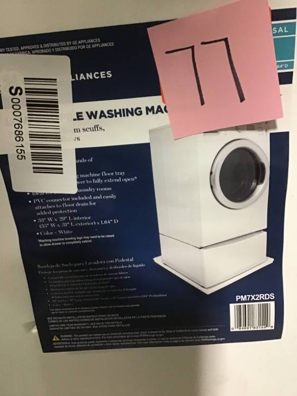 GE Low Profile Washer Tray in White in good condition