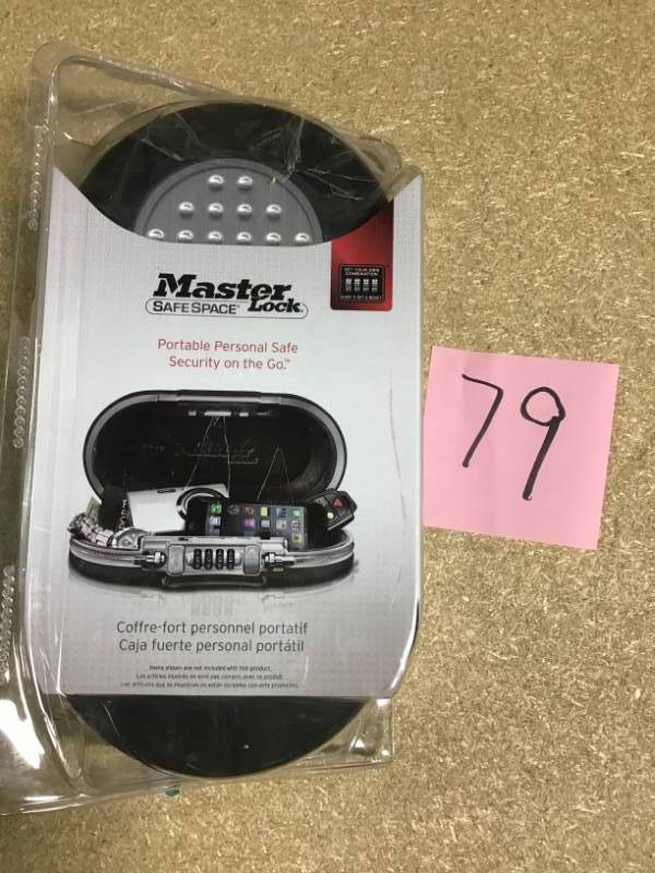 Master Lock 5900d Safespace Portable Safe, Gunmetal Grey in good condition