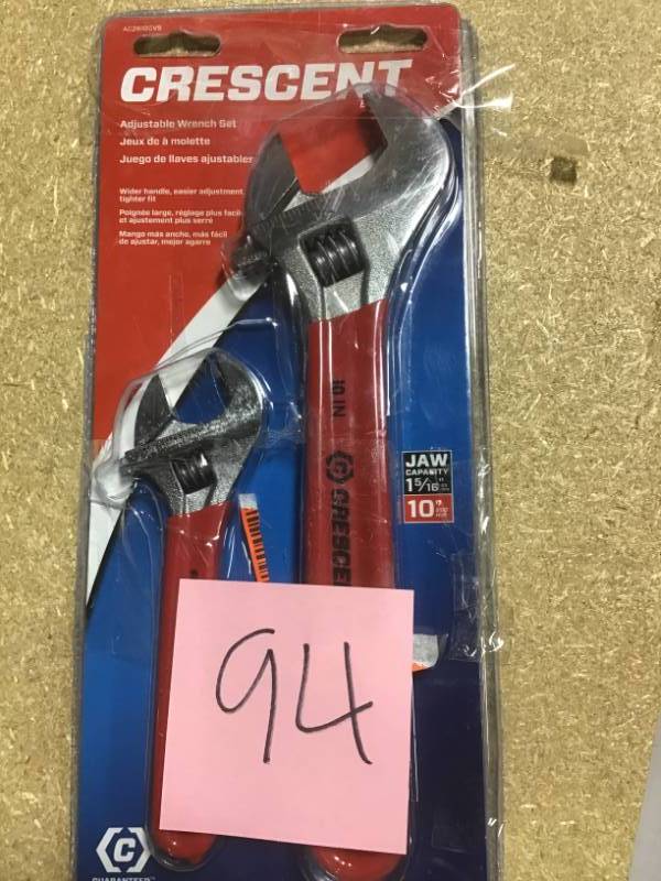 Crescent 6 in. and 10 in. Adjustable Wrench Set in good condition