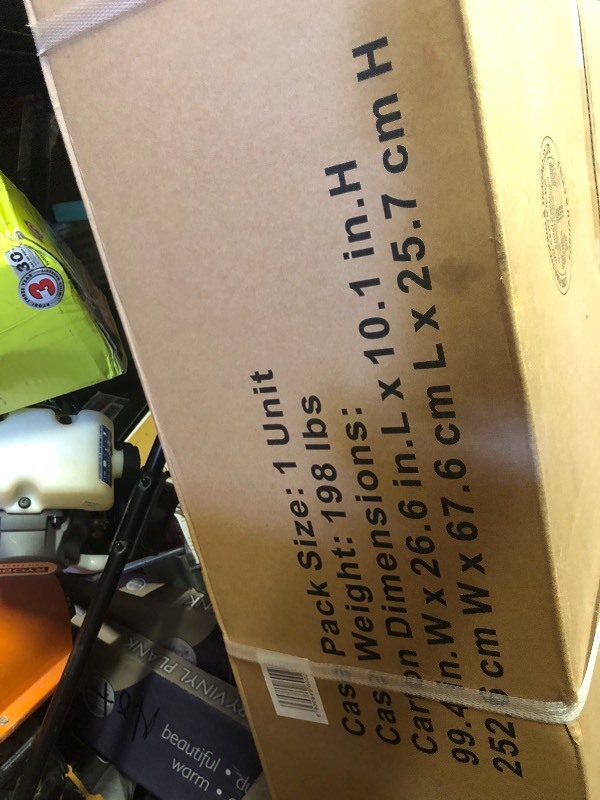 Husky 8 ft. Solid Wood Top Workbench not used please bring help to unload 200 lbs