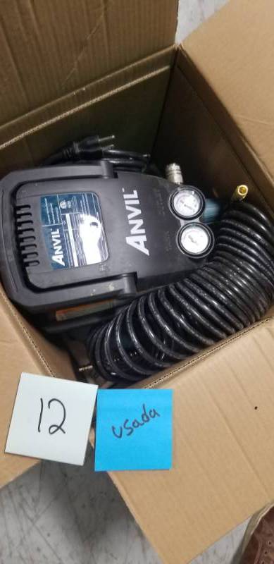 lot 12 image: ANVIL 2G Pancake Air Compressor USED in good condition