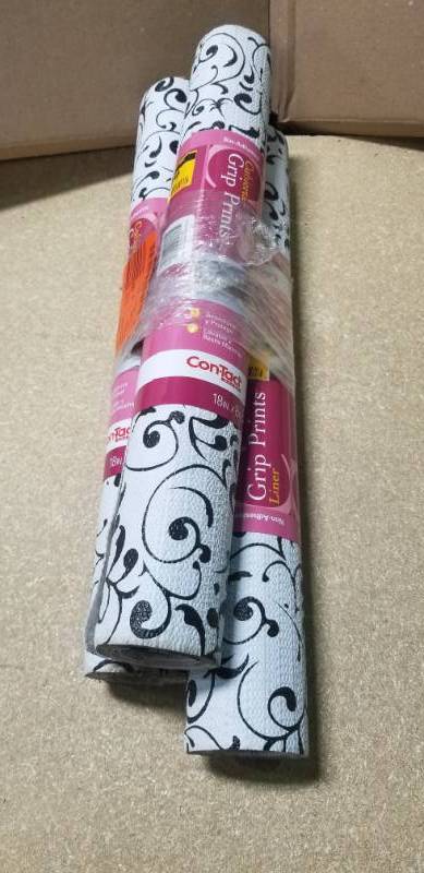 lot 31 image: Grip Prints Virtu Black ShelfDrawer Liner by Con-Tact in good condition