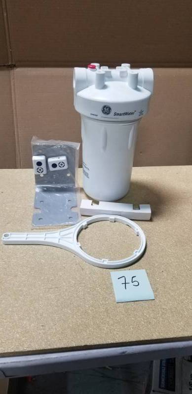 lot 75 image: GE Whole House Water Filtration System in good condition