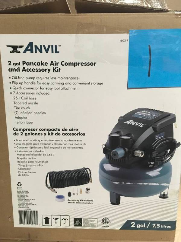 lot 1 image: ANVIL 2G Pancake Air Compressor in good condition