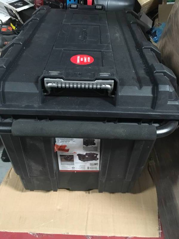 lot 6 image: Husky 26 in. Connect Mobile Tool Box Black in good condition