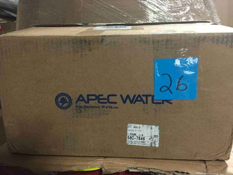 lot 26 image: APEC Water Systems WFS-Series Super Capacity Premium Quality 3-Stage Under Counter Water Filtration System not used