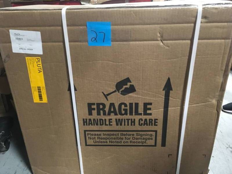 lot 27 image: KOHLER Cimarron Drop-In Vitreous China Bathroom Sink in White not used