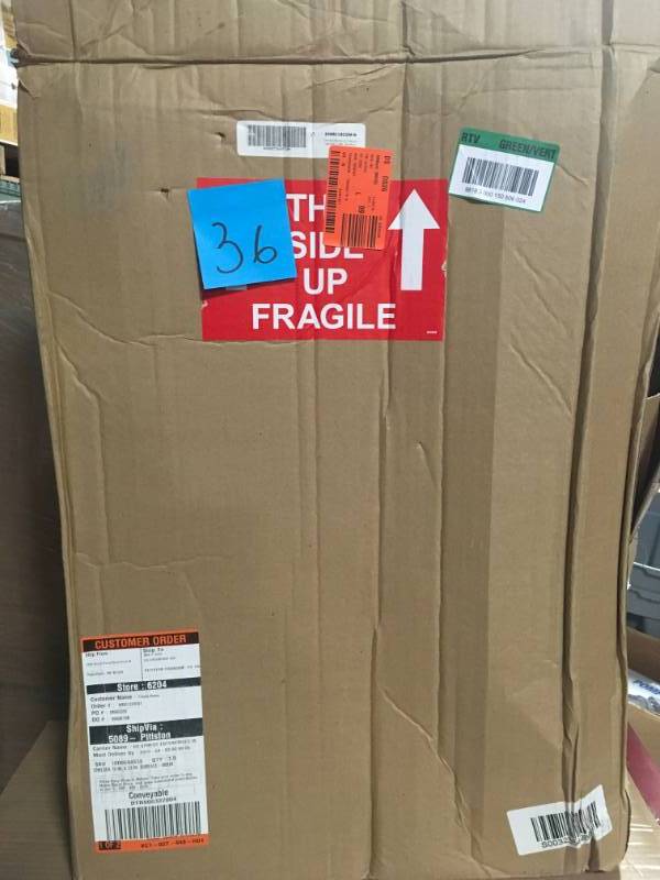 lot 36 image: Glacier Bay Chelsea 18 in. W x 24 in. H Surface-Mount Medicine Cabinet in Nutmeg in good condition