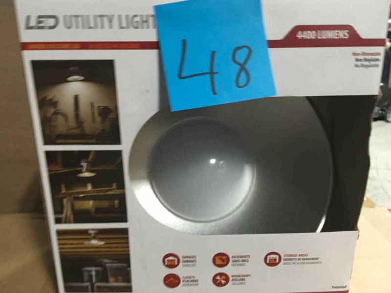 lot 48 image: Stonepoint LED Lighting 300W Equivalent Bright White G25 4400-Lumen LED Utility Light Bulb not used