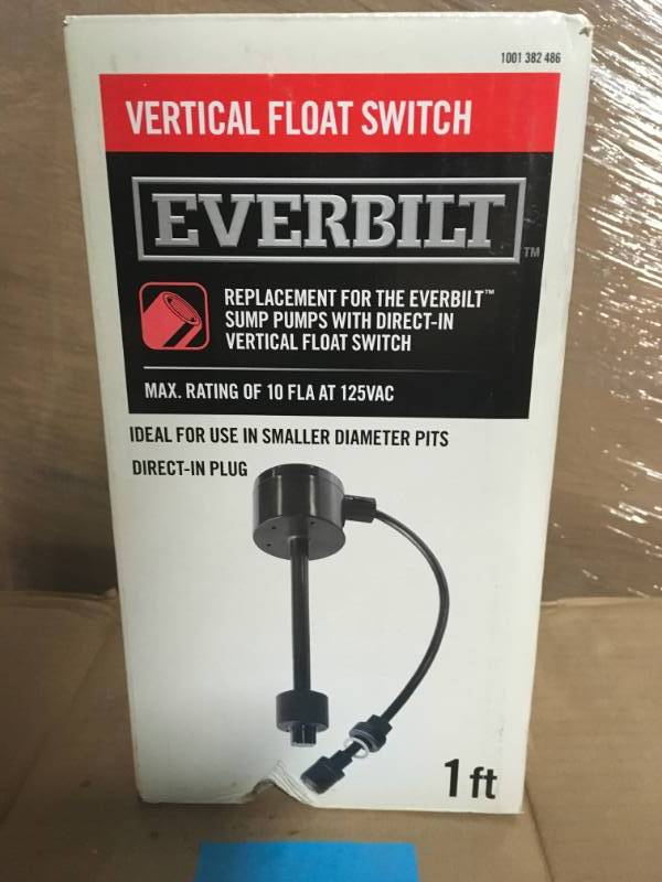 lot 54 image: Everbilt Vertical Float Switch in good condition