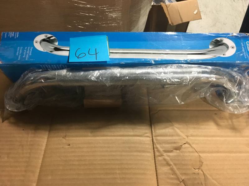 lot 64 image: Carex Health Brands 18 in. Textured Wall Grab Bar in good condition