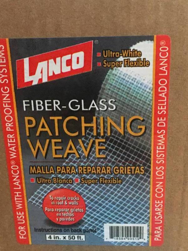 lot 66 image: Lanco 4 in. x 50 ft. Fiberglass Patching Weave Roll Flashing in good condition