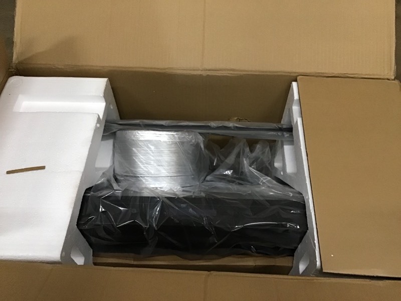 lot 119 image: AKDY 30 in. 492 CFM Under Cabinet Range Hood in Stainless Steel with Black Painted Stainless not used