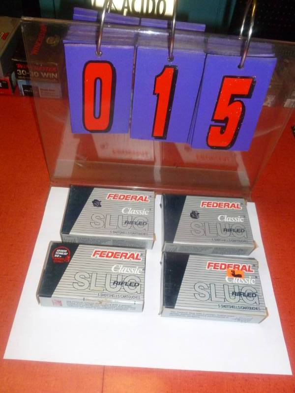 Federal 12 gauge Slugs