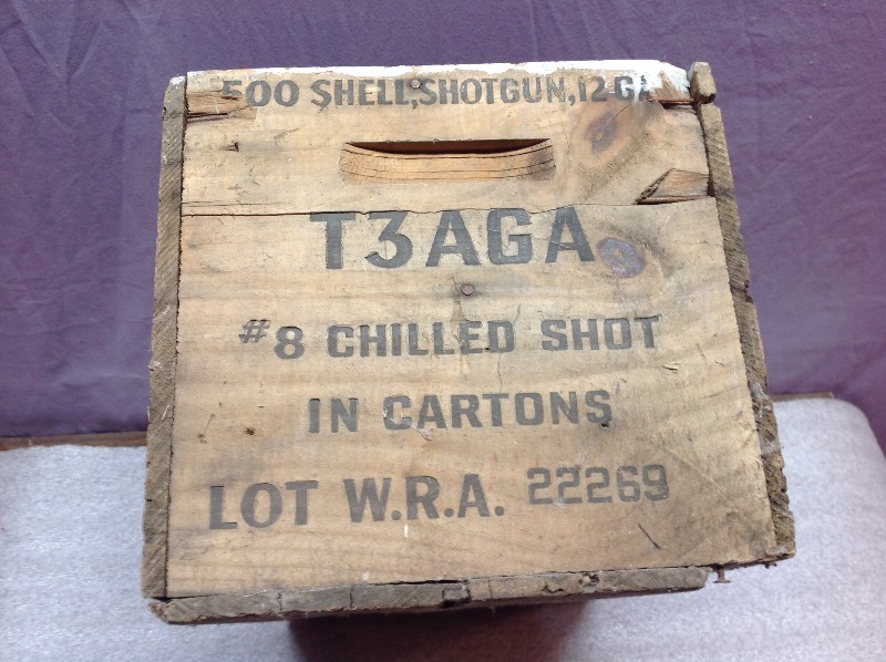 lot 5 image: Wood Shotgun Shell Box