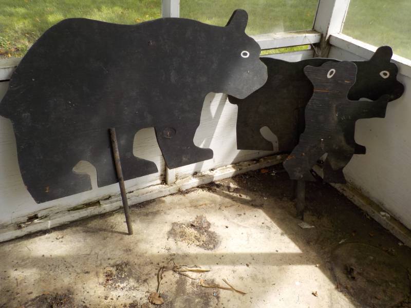 3 Wood Bears- garden dcor...