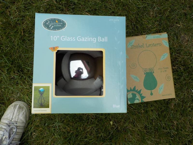 Gazing Ball and Lantern (new in box...