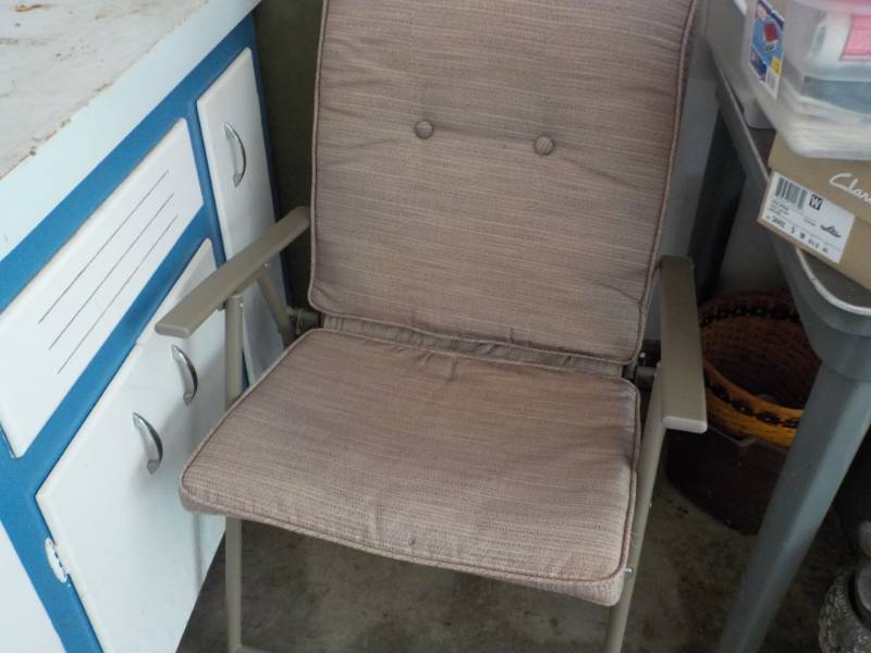 Outdoor Chair and Card Table...