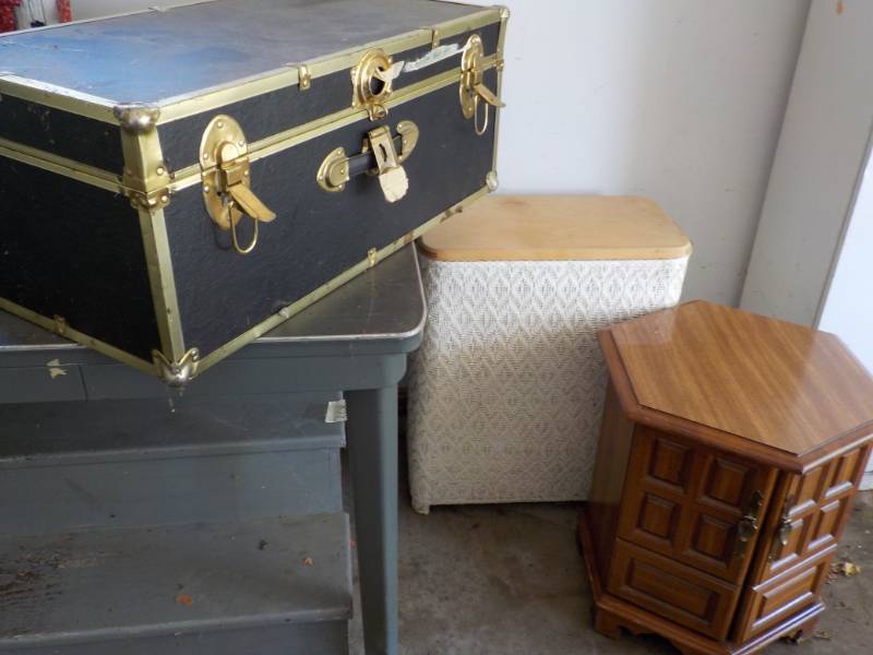 Foot Locker, Hamper, and End Table...