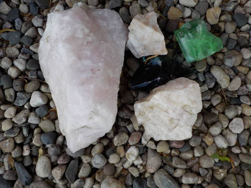 Rocks (on back side of house) as p...