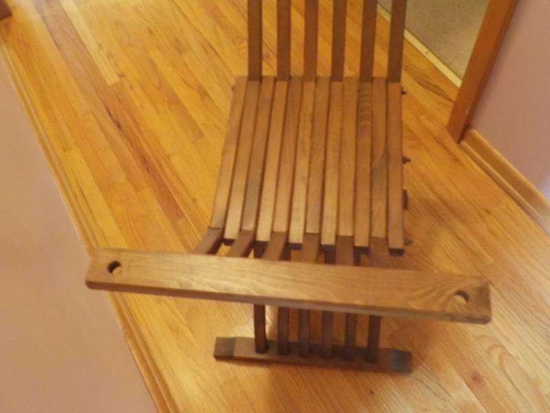 Oak Folding Chair...