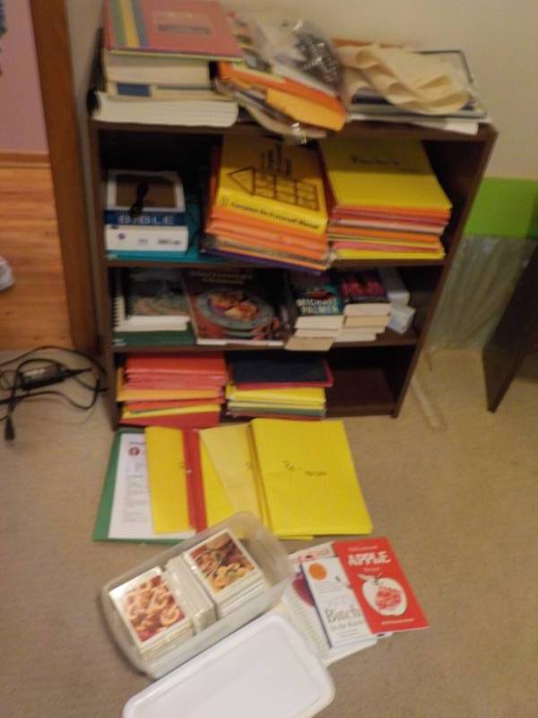 Shelving Unit, Recipe Books and Mis...
