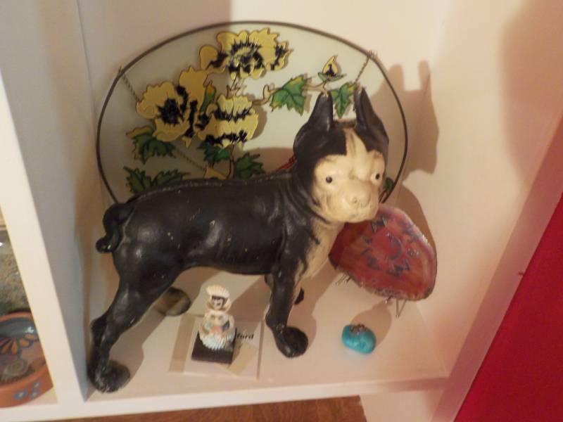 Cast Iron Reproduction Bull Dog and...