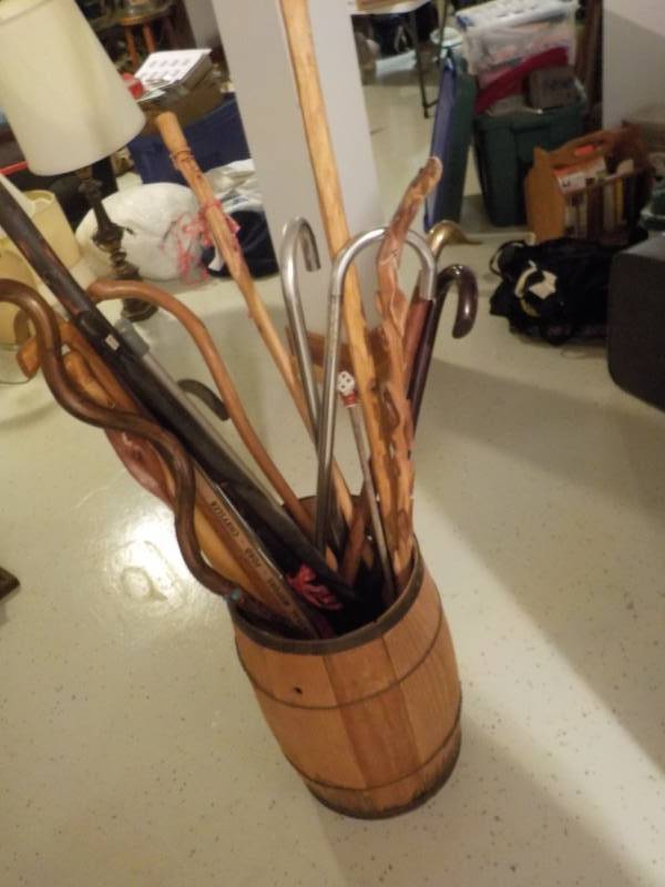 Nail Keg full of Walking Stick and ...