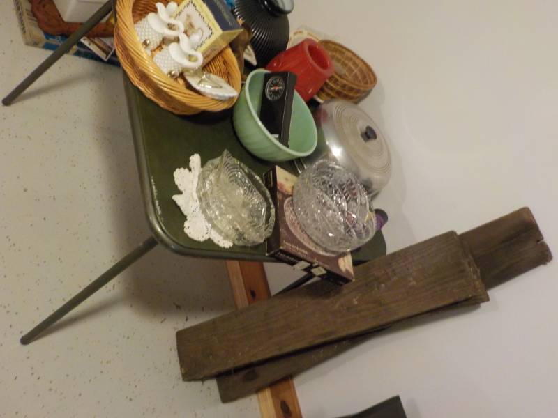 Card Table, and Glass and Collectib...