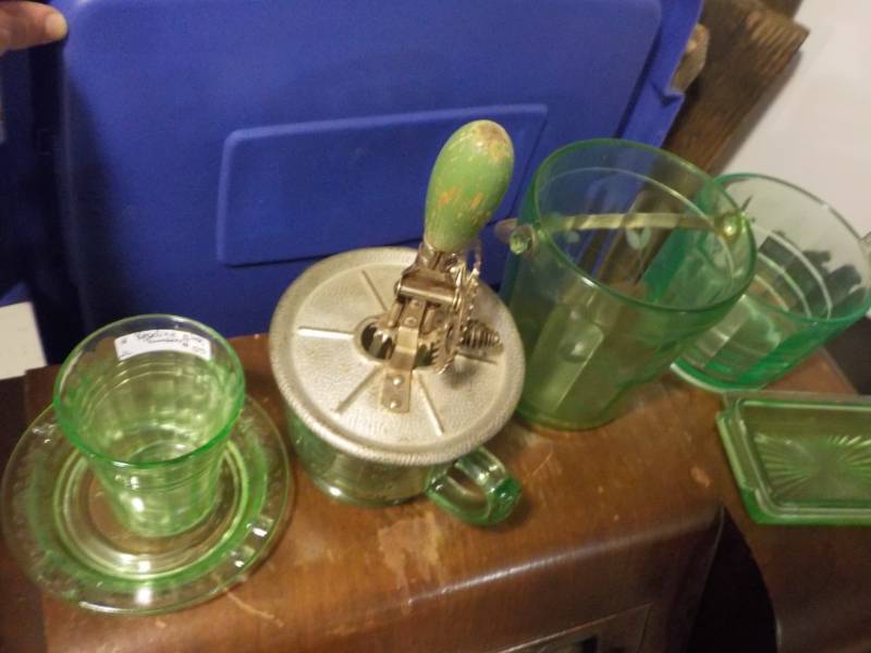 Green Glassware Collection...