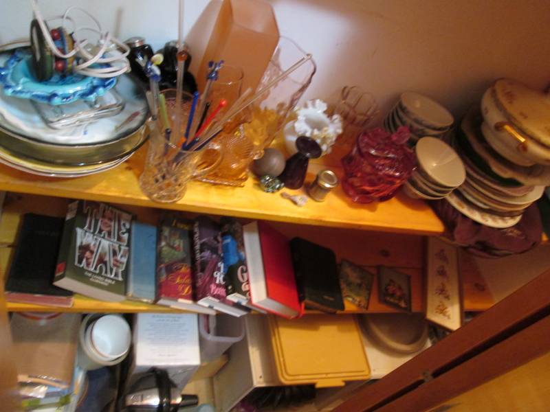 Glassware, Books and Misc (bottom 3...