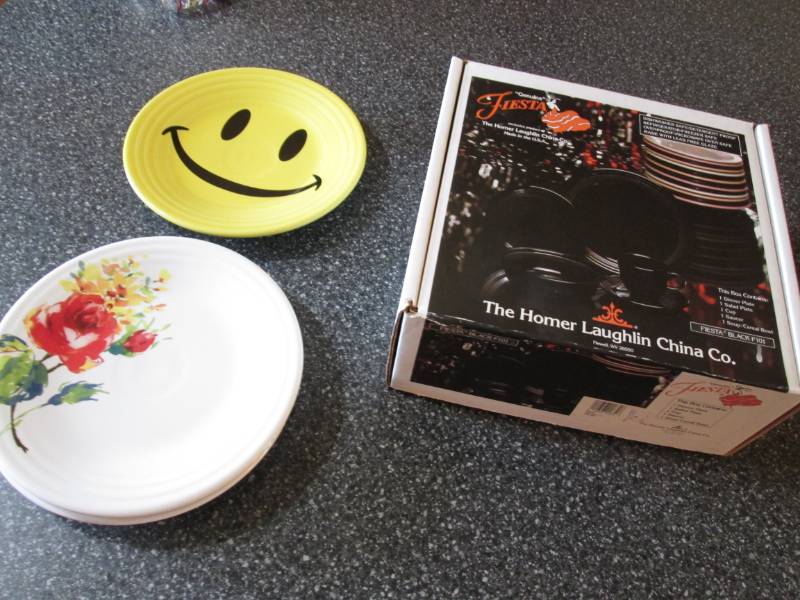 Fiestaware Lot  Black 5 piece set ...
