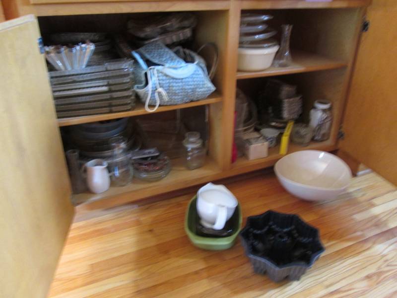Glassware Collection- on all 4 shel...