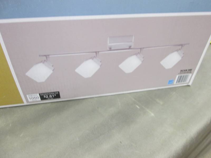 Hampton Bay 4-Light Brushed Nickel ...