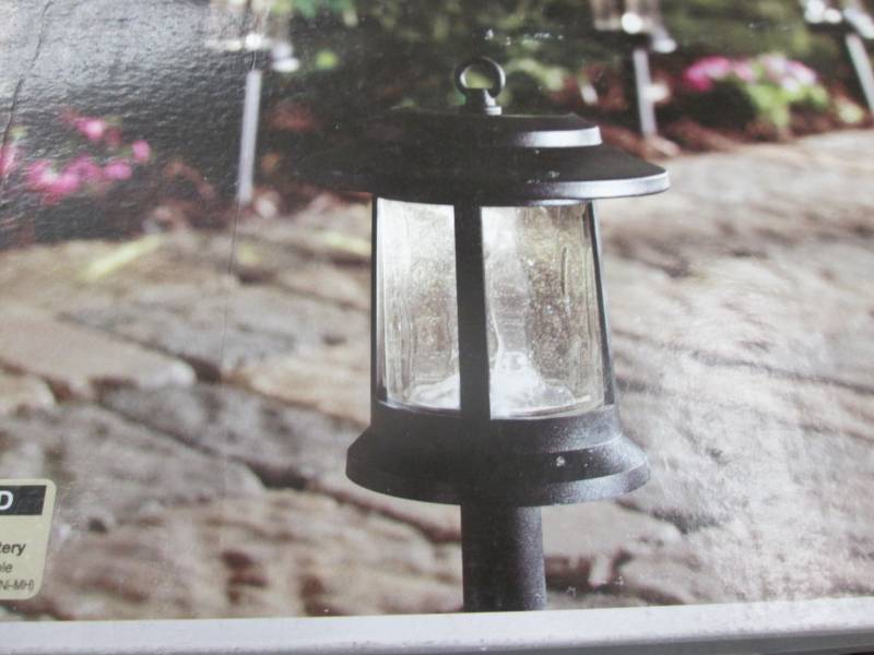 Hampton Bay Solar Black Outdoor Int...
