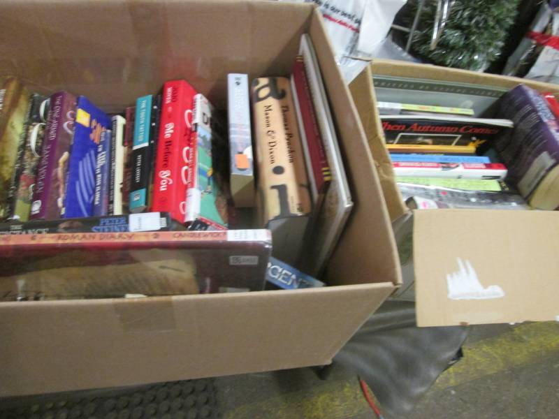 2 Boxes Fiction Books...